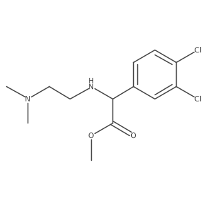 Methyl 2-(3,4-dichlorophenyl)-2-{[2-(dimethylamino)ethyl]amino}acetate Structure