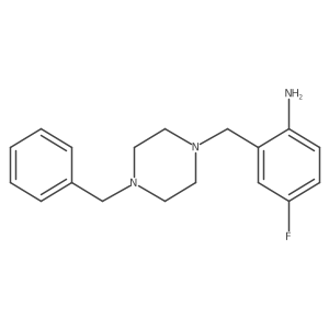 2-[(4-Benzyl-1-piperazinyl)methyl]-4-fluoroaniline Structure