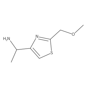 1-(2-(Methoxymethyl)thiazol-4-yl)ethan-1-amine结构式