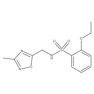 2-ethoxy-N-((3-methyl-1,2,4-oxadiazol-5-yl)methyl)benzenesulfonamide Structure