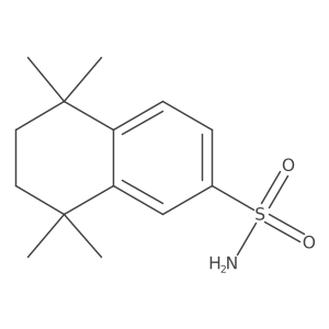 5,5,8,8-Tetramethyl-5,6,7,8-tetrahydronaphthalene-2-sulfonamide结构式