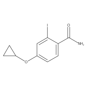 4-Cyclopropoxy-2-iodobenzamide结构式