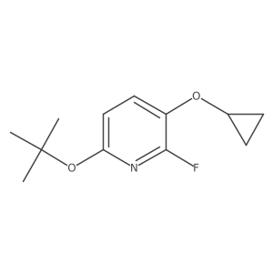 6-Tert-butoxy-3-cyclopropoxy-2-fluoropyridine Structure