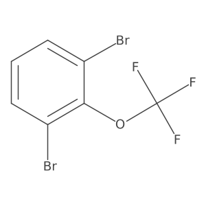 1,3-Dibromo-2-(trifluoromethoxy)benzene结构式