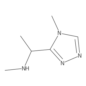 N-Methyl-1-(4-methyl-4H-1,2,4-triazol-3-yl)ethan-1-amine Structure