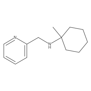 1-methyl-N-(pyridin-2-ylmethyl)cyclohexan-1-amine结构式