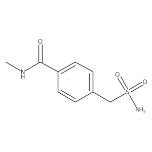 N-methyl-4-(sulfamoylmethyl)benzamide Structure