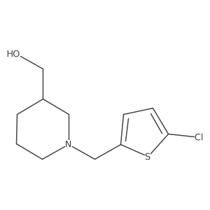 {1-[(5-Chlorothiophen-2-yl)methyl]piperidin-3-yl}methanol Structure