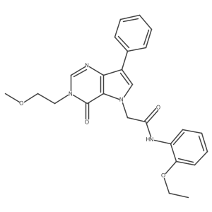 N-(2-ethoxyphenyl)-2-[3-(2-methoxyethyl)-4-oxo-7-phenyl-3,4-dihydro-5H-pyrrolo[3,2-d]pyrimidin-5-yl]acetamide结构式