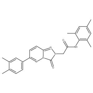 2-(6-(3,4-dimethylphenyl)-3-oxo-[1,2,4]triazolo[4,3-b]pyridazin-2(3H)-yl)-N-mesitylacetamide结构式