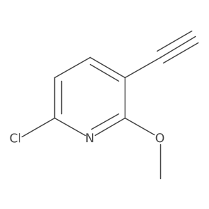6-Chloro-3-ethynyl-2-methoxypyridine结构式