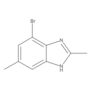 7-Bromo-2,5-dimethyl-1H-benzo[d]imidazole Structure