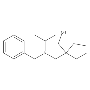 1-Butanol, 2-ethyl-2-[[(1-methylethyl)(phenylmethyl)amino]methyl]- Structure