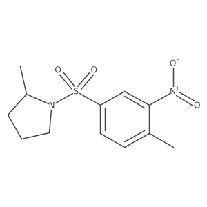 2-Methyl-1-[(4-methyl-3-nitrophenyl)sulfonyl]pyrrolidine Structure