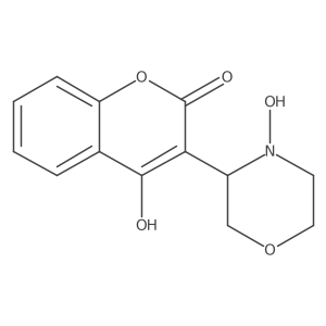 4-hydroxy-3-(4-hydroxymorpholin-3-yl)-2H-chromen-2-one Structure