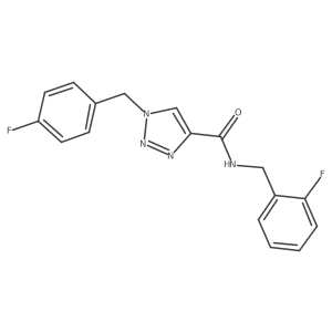 N-(2-fluorobenzyl)-1-(4-fluorobenzyl)-1H-1,2,3-triazole-4-carboxamide Structure
