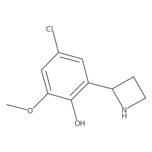 2-(Azetidin-2-yl)-4-chloro-6-methoxyphenol Structure