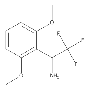 1-(2,6-Dimethoxyphenyl)-2,2,2-trifluoroethan-1-amine Structure