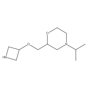 2-((Azetidin-3-yloxy)methyl)-4-isopropylmorpholine结构式