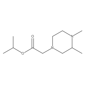 1-Piperazineacetic acid, 3,4-dimethyl-, 1-methylethyl ester结构式