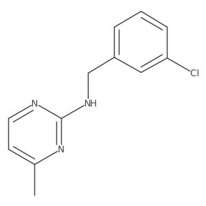 N-(3-Chlorobenzyl)-4-methylpyrimidin-2-amine Structure
