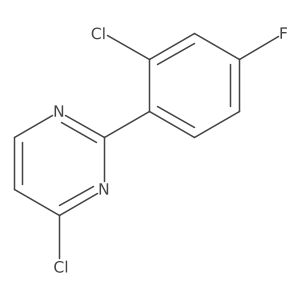 4-Chloro-2-(2-chloro-4-fluorophenyl)pyrimidine结构式