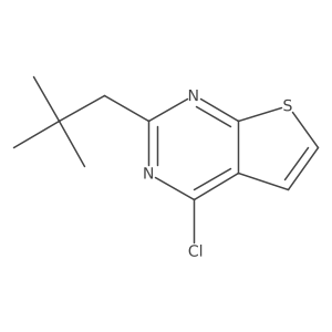 4-Chloro-2-(2,2-dimethylpropyl)thieno[2,3-d]pyrimidine结构式