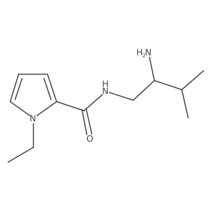 1H-Pyrrole-2-carboxamide, N-(2-amino-3-methylbutyl)-1-ethyl- Structure