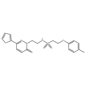 2-(4-fluorophenoxy)-N-(2-(6-oxo-3-(thiophen-2-yl)pyridazin-1(6H)-yl)ethyl)ethanesulfonamide Structure