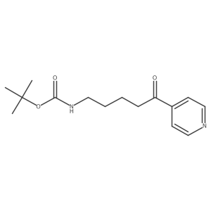 (5-Oxo-5-pyridin-4-yl-pentyl)-carbamic acid tert-butyl ester Structure