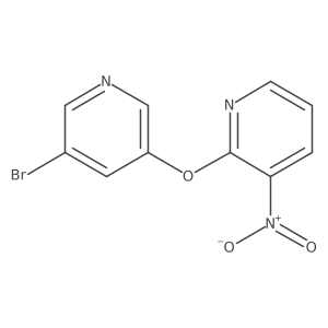 2-((5-Bromopyridin-3-yl)oxy)-3-nitropyridine Structure