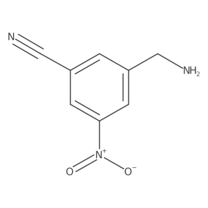 3-(Aminomethyl)-5-nitrobenzonitrile Structure