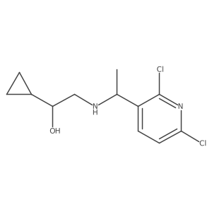 1-Cyclopropyl-2-[1-(2,6-dichloro-pyridin-3-yl)-ethylamino]-ethanol Structure