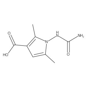 1-(carbamoylamino)-2,5-dimethyl-1H-pyrrole-3-carboxylic acid Structure