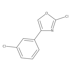 2-Chloro-4-(3-chlorophenyl)oxazole结构式