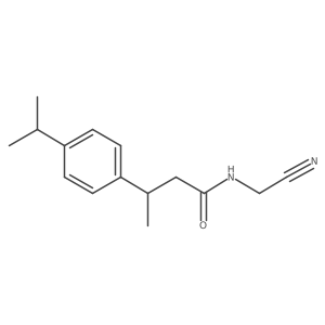 N-(Cyanomethyl)-3-(4-propan-2-ylphenyl)butanamide结构式