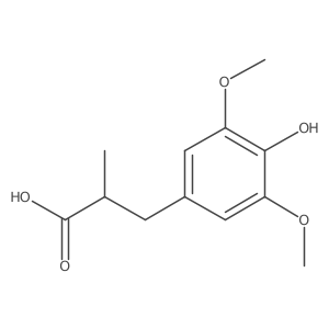 3-(4-Hydroxy-3,5-dimethoxyphenyl)-2-methylpropanoic acid Structure