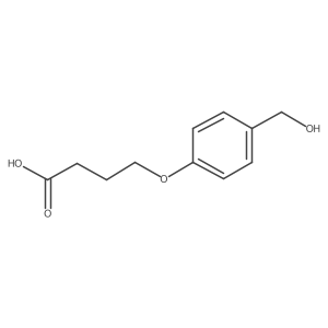 4-[4-(Hydroxymethyl)phenoxy]butanoic acid结构式