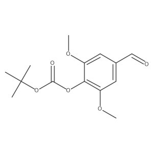 Tert-butyl 4-formyl-2,6-dimethoxyphenyl carbonate结构式