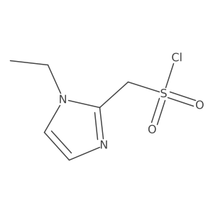 (1-ethyl-1H-imidazol-2-yl)methanesulfonyl chloride Structure