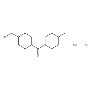 [4-(4-Methylpiperazine-1-carbonyl)cyclohexyl]methanamine dihydrochloride Structure