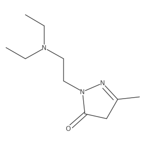 2-[2-(Diethylamino)ethyl]-2,4-dihydro-5-methyl-3H-pyrazol-3-one结构式