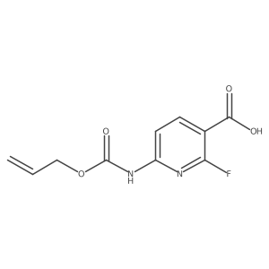 2-Fluoro-6-{[(prop-2-en-1-yloxy)carbonyl]amino}pyridine-3-carboxylic acid结构式