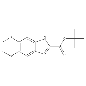 tert-Butyl 5,6-dimethoxy-1H-indole-2-carboxylate Structure