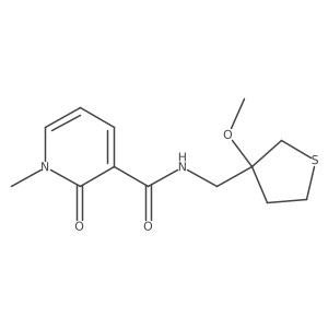 N-((3-methoxytetrahydrothiophen-3-yl)methyl)-1-methyl-2-oxo-1,2-dihydropyridine-3-carboxamide Structure