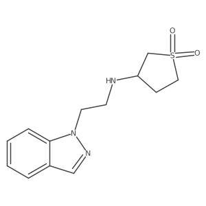 3-((2-(1H-Indazol-1-yl)ethyl)amino)tetrahydrothiophene 1,1-dioxide Structure
