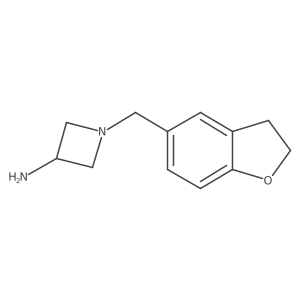1-[(2,3-Dihydro-1-benzofuran-5-yl)methyl]azetidin-3-amine Structure