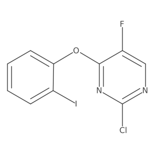 2-Chloro-5-fluoro-4-(2-iodophenoxy)pyrimidine结构式