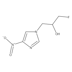 1-fluoro-3-(4-nitro-1H-imidazol-1-yl)propan-2-ol结构式