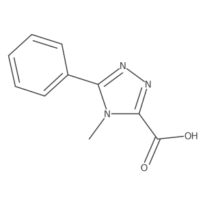 4-Methyl-5-phenyl-4H-1,2,4-triazole-3-carboxylic acid结构式